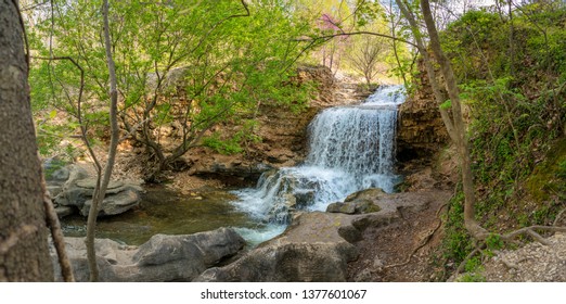 Waterfall At Tanyard Creek Nature Trail, Bella Vista, Arkansas