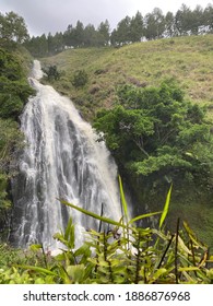 Waterfall Under The Foot Of Mount Toba