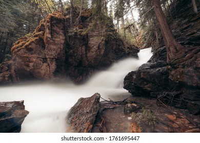 Waterfall In Vernon British Columbia 