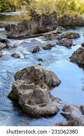 Waterfall In Vicente Perez Rosales, Chile