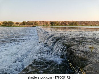 Waterfall At Wadi Hanifa Public Park