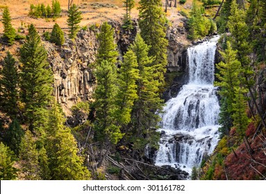 Waterfall At Yellowstone National Park