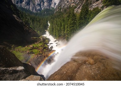 Waterfall In Yosemite National Park, California, USA