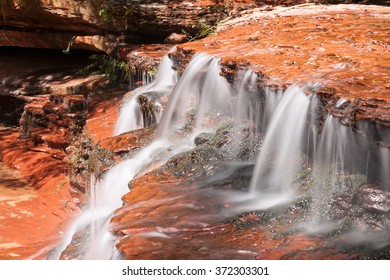 Waterfall In Zion National Park