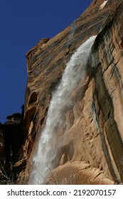 Waterfall In Zion National Park, Utah