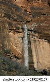 Waterfall In Zion National Park, Utah