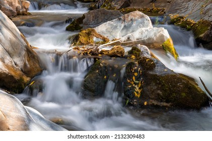 Waterfalls At Big Cottonwood Creek In Utah