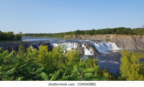 Waterfalls Of The Mohawk River Near Albany, New York.