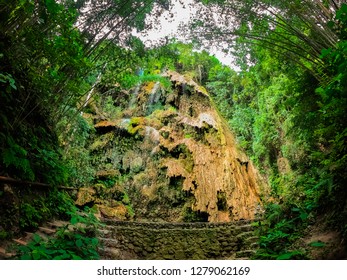 Waterfalls in a mountain gorge in the tropical jungle of the Philippines, Cebu. - Shutterstock ID 1279062169