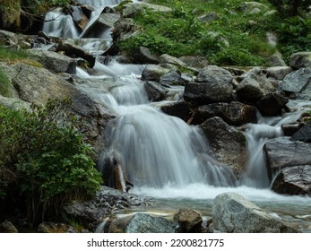 Waterfalls On The Forest, Spanish Pyrenees