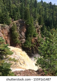 Waterfalls In A Park Up The North Shore Minnesota