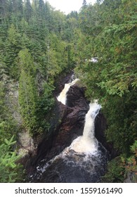 Waterfalls In A Park Up The North Shore Minnesota