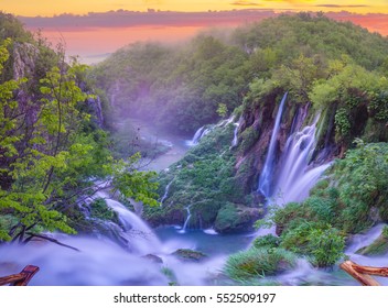 Waterfalls Of Plitvice Lakes National Park