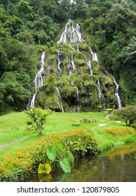 Waterfalls At Santa Rosa De Cabal, Colombia