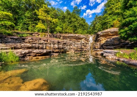 Waterfalls at Top of the Rock Lost Canyon Cave Nature Trail in Branson Missouri
