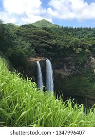 Waterfalls In Wailua River State Park, Kauai, Hawaii