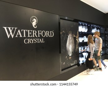 Waterford, Ireland, July 17, 2018: Waterford Crystal Factory