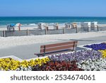 Waterfront and Beach in Seaside Resort of Dahme,baltic Sea,Schleswig-Holstein,Germany