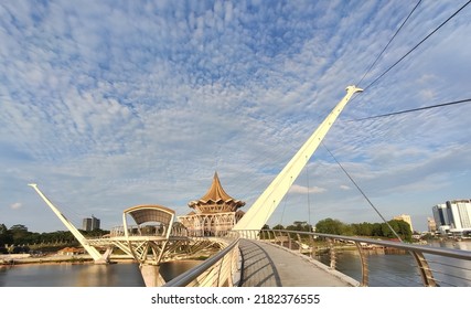 Waterfront Landmark In Kota Kuching Of Kuching Sarawak, Borneo And 