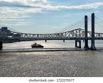 Waterfront Park On The Ohio River In Louisville, KY