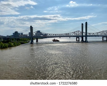 The Waterfront Park On The Ohio River In Louisville, KY.