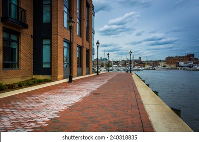The Waterfront Promenade in Fells Point, Baltimore,   Maryland.