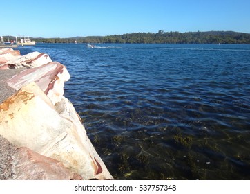 Waterfront Scene Of Saratoga, NSW Central Coast Australia.