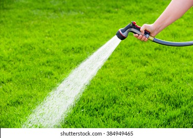 Watering Grass