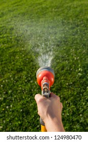 Watering The Lawn