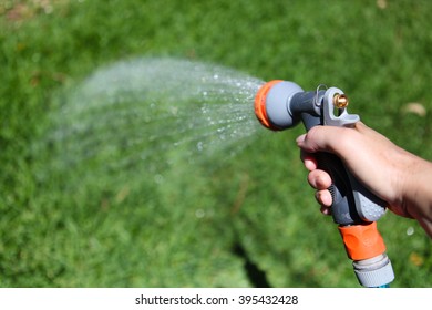 Watering The Lawn And Garden