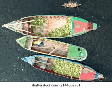 Watermelon Carriers In Buriganga River 