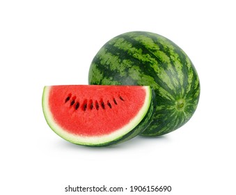 Watermelon isolated on white background.
 - Powered by Shutterstock