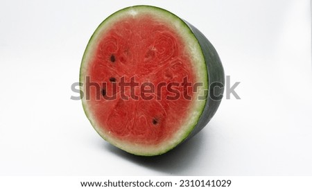 Watermelon isolated on white . fresh watermelon . slice watermelon