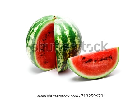 watermelon on white background, isolate.