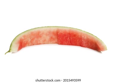 Watermelon rind isolated on white background