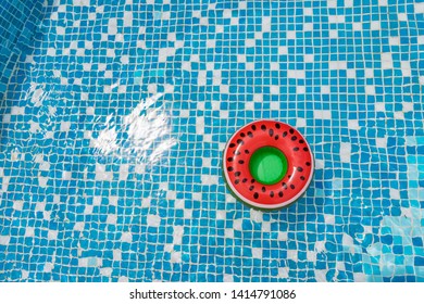 Watermelon Rubber Drink Holder In Swimming Pool