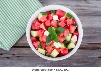 Watermelon Salad With Feta And Mint