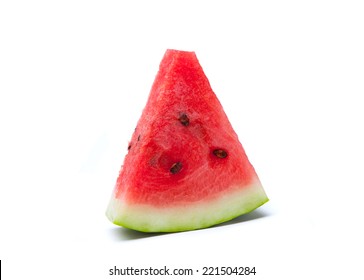 Watermelon Slice Isolated On White