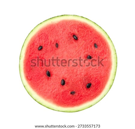 Watermelon slice isolated on white background.