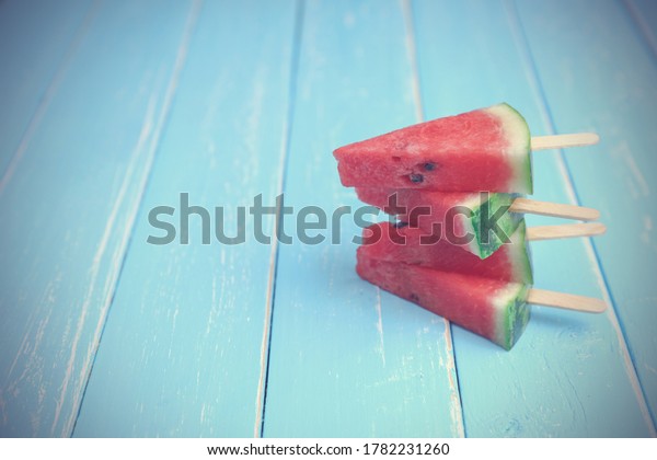 Watermelon Slice Stack 4 Pieces On Stock Photo 1782231260 | Shutterstock