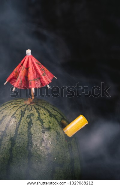 Watermelon Smoke Stock Photo Edit Now