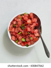 Watermelon, Sumac And Tomato Salsa