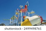 waterpark water slides aquapark summer playing and swimming for children  fun