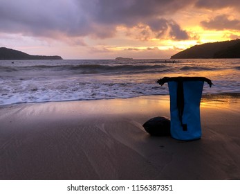 Waterproof Bag On The Beach