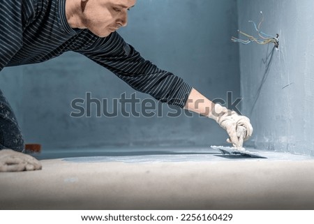 waterproofing of the bathroom floor in a new building