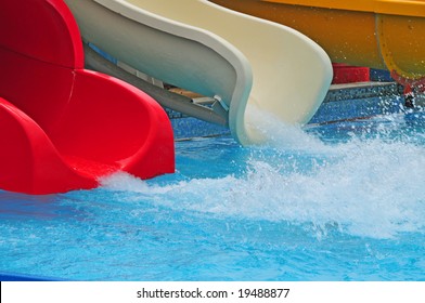 Waterslide At Swimming Pool