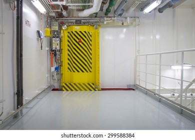 Watertight Door On A Ship