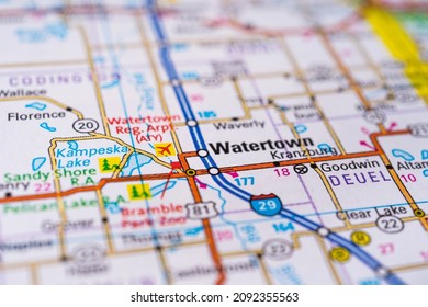 Watertown On Usa Map Stock Photo 2092355563 | Shutterstock