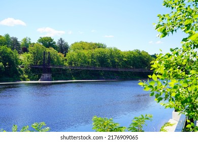 Waterville City And Kennebec River