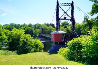 Waterville City And Kennebec River